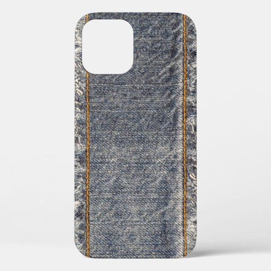 Denim Blue Jeans: Lässiger Doppelpflaster Case-Mate iPhone Hülle (Rückseite)
