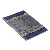 Denim Blue Jeans: Lässiger Doppelpflaster Notizblock (Rechte Seite)