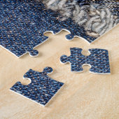 Denim Blue Jeans: Lässiger Doppelpflaster Puzzle (Seite)