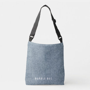 Denim Blue Jeans Look Tragetaschen Mit Langen Trägern