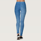 Denim Blue Jeans Pattern All-Over-Print Leggings (Rückseite)