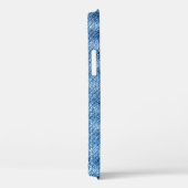 Denim Blue: Klassische Jeans Texture. Case-Mate iPhone Hülle (Rückseite / Rechts)