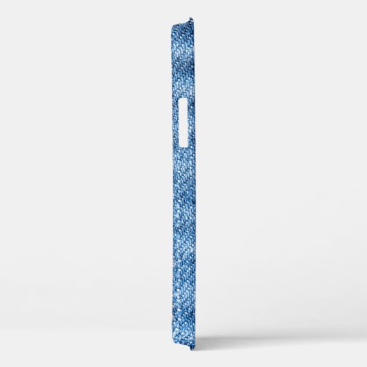 Denim Blue: Klassische Jeans Texture. Case-Mate iPhone Hülle (Rückseite / Rechts)