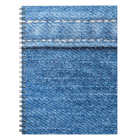 Denim Blue: Klassische Jeans Texture. Notizblock (Vorderseite)