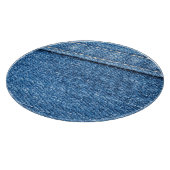 Denim Blue: Klassische Jeans Texture. Schneidebrett (Ecke)