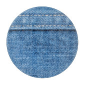 Denim Blue: Klassische Jeans Texture. Schneidebrett (Vorderseite)