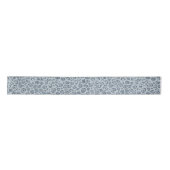 Denim Blue Leopard Print Glitzer    Satinband (Vorderseite)