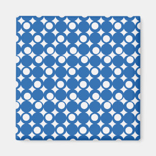 Denim Blue Mod Ball Design @ Emporio Moffa Magnet