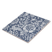 Denim Blue MURAL Wald Kaninchen unten Verlassen Ge Fliese (Seite)