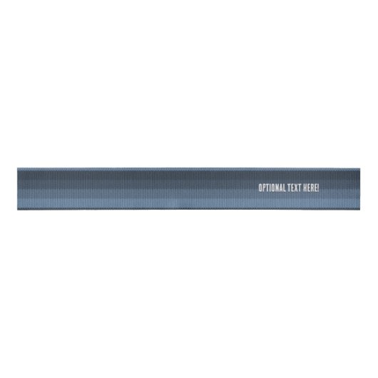 Denim Blue Ombre Strip mit optionalem Namen / Text Ripsband (Vorderseite)