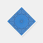 Denim Blue Paisley Bandana Scarf GRILLEN Picnic Na Serviette (Ecke)