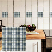 Denim Blue Sage Green White Fliese