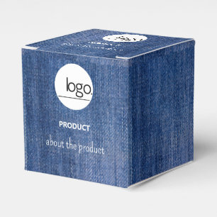 DENIM BLUE STRONG LOGO BUSINESS PRODUKTVERPACKUNG GESCHENKSCHACHTEL
