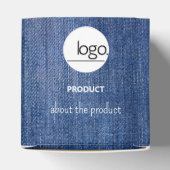 DENIM BLUE STRONG LOGO BUSINESS PRODUKTVERPACKUNG GESCHENKSCHACHTEL (Oben)