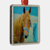 Denim Blue Tinker Silbernes Ornament (Rechts)