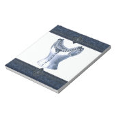 Denim Blue Vintag Bustier Notizblock (Rotiert)
