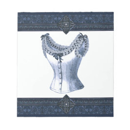 Denim Blue Vintag Bustier Notizblock