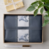 Denim Blue Vintag Bustier Seidenpapier (Geschenk)