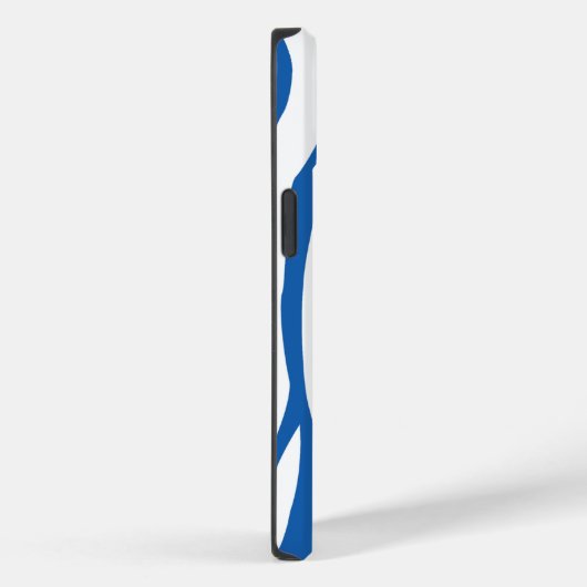 Denim Blue Zebra Print Case-Mate iPhone Hülle (Rückseite / Rechts)