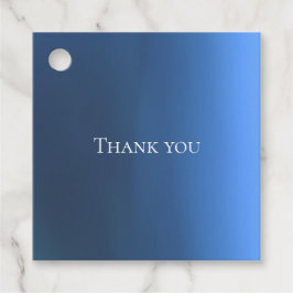 Denim Blues Color Favor Tags Geschenkanhänger