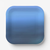 Denim Blues Color Paper Plate Pappteller (Vorderseite)