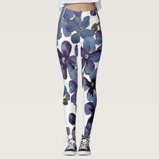 Denim Blume Leggings (Vorderseite)