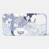 Denim Blume Patchwork, nahtlos Muster. Case-Mate iPhone Hülle (Rückseite (Horizontal))
