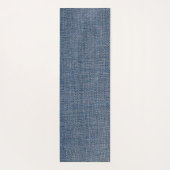 Denim-Blumstoff Yogamatte (Rückseite)