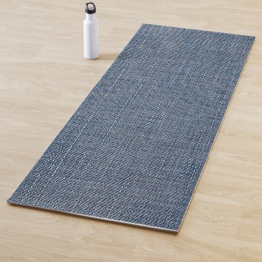 Denim-Blumstoff Yogamatte (Beispiel)