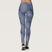 Denim Boho Mandalases Blue Leggings (Rückseite)