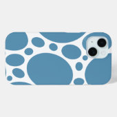 Denim Bule Bubbles Case-Mate iPhone Hülle (Rückseite (Horizontal))