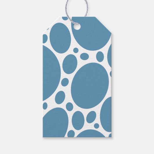 Denim Bule Bubbles Geschenkanhänger (Vorderseite)