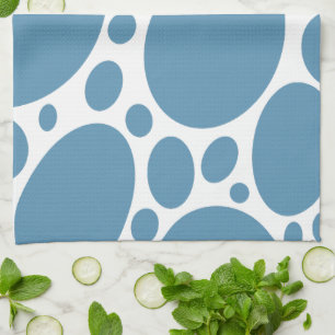 Denim Bule Bubbles Geschirrtuch