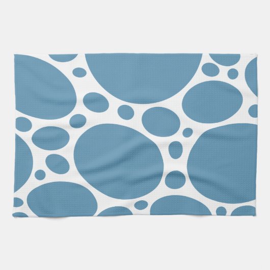 Denim Bule Bubbles Geschirrtuch (Horizontal)