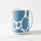 Denim Bule Bubbles Kaffeetasse (VorderseiteRechts)