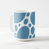 Denim Bule Bubbles Kaffeetasse (Vorderseite Links)
