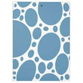 Denim Bule Bubbles Klemmbrett (Rückseite)