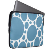 Denim Bule Bubbles Laptopschutzhülle (Vorne Rechts)