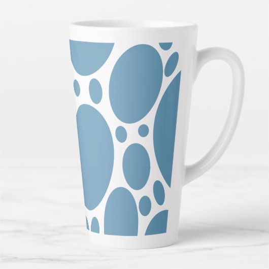 Denim Bule Bubbles Milchtasse (Rechts)