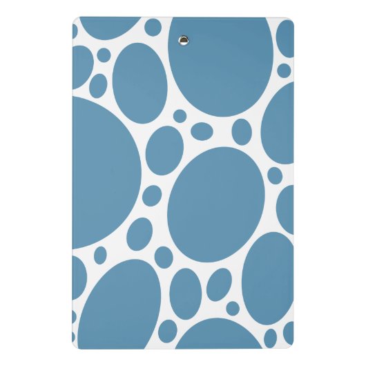 Denim Bule Bubbles Mini Klemmbrett (Rückseite)