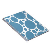 Denim Bule Bubbles Notizblock (Rechte Seite)