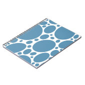 Denim Bule Bubbles Notizblock (Linke Seite)