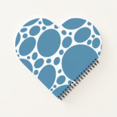 Denim Bule Bubbles Notizblock (Rückseite)