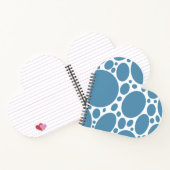 Denim Bule Bubbles Notizblock (Innenseite)