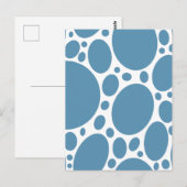 Denim Bule Bubbles Postkarte (Vorne/Hinten)