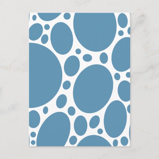 Denim Bule Bubbles Postkarte (Vorderseite)