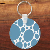 Denim Bule Bubbles Schlüsselanhänger (Rückseite)