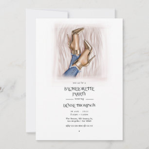 Denim Chic Junggesellinnenabschied Einladung