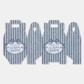 Denim Coquette Bow Blue Jean Baby Birthday Favors Geschenkschachtel (Ungeklappt)