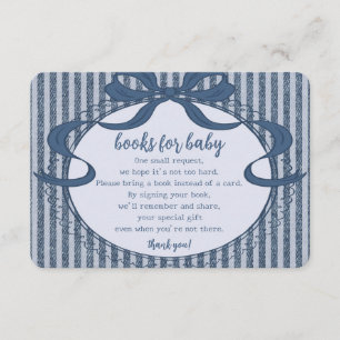 Denim Coquette Schleife Blue Jean Baby Bücher für  Begleitkarte